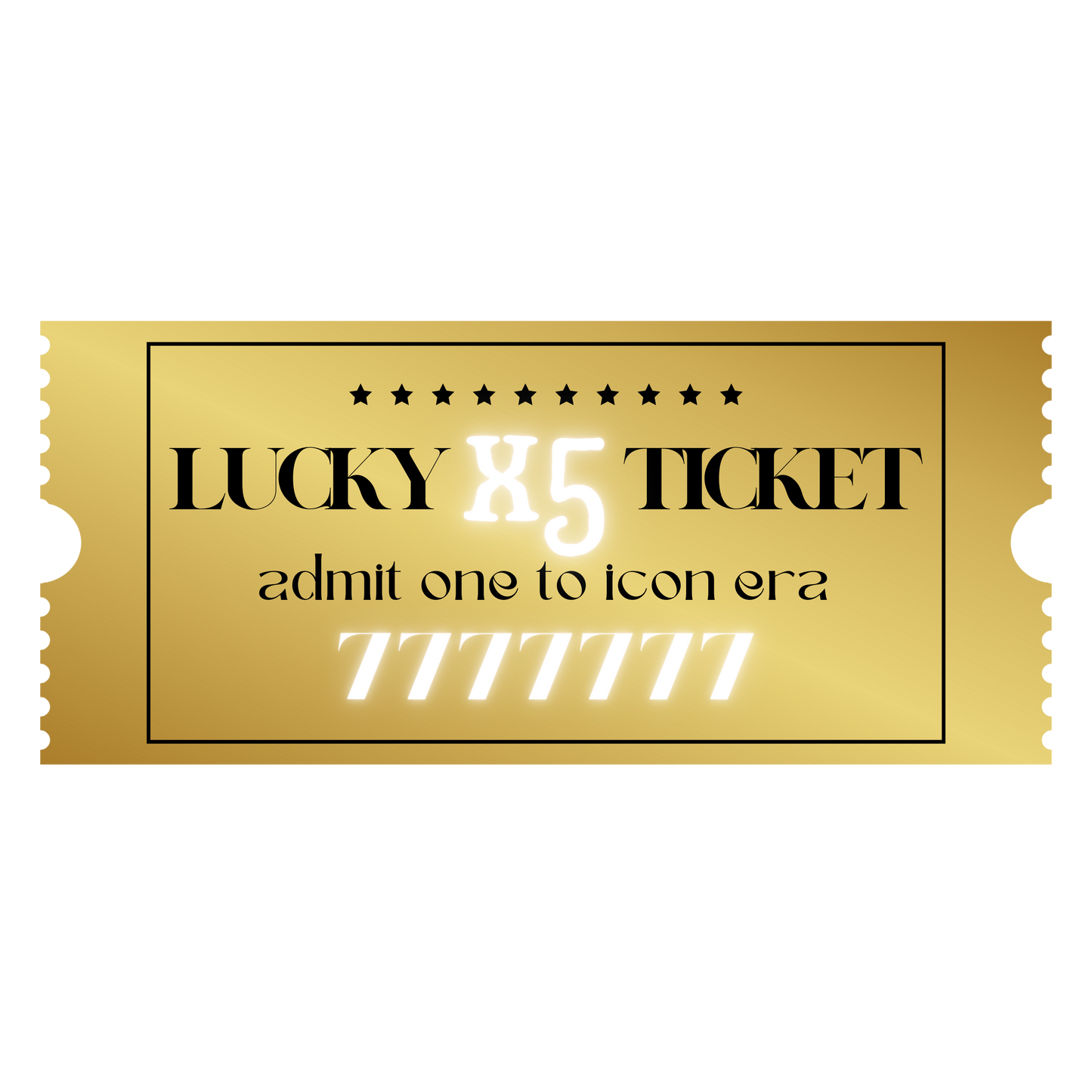 SOC | LUCKY NUMBER 7 | 5x PAYMENT TICKET